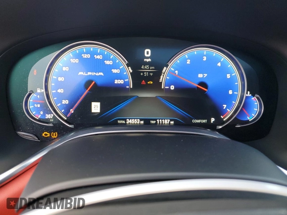2017 BMW 7 Series ALPINA B7 xDrive with VIN WBA7F2C59HG543718, listed as a Copart auction lot 81066213 with 34,553 mi miles. Bid and sale history available at carsss.com. Image 9.