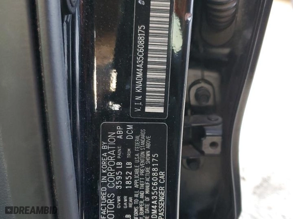 2012 Kia Rio LX with VIN KNADM4A35C6088175, listed as a Copart auction lot 42489305 with 132,236 mi miles and Salvage Title. Bid and sale history available at carsss.com. Image 14.
