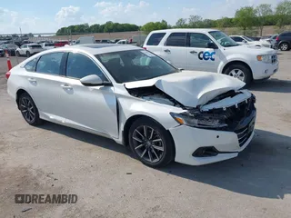 2021 Honda Accord EX-L with VIN 1HGCV1F54MA085174, listed as a IAAI auction lot 42260012 with 49,265 mi miles and . Bid and sale history available at DreamBid. Image 1.