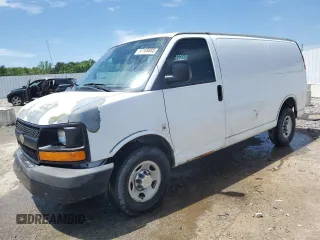 2012 Chevrolet Express Cargo z VIN 1GCWGFCA6C1196196, wystawiony jako Copart lot #57108885 z przebiegiem 210 824 mil mil oraz Szkoda całkowita • Salvage title. Historia ofert i sprzedaży dostępna na DreamBid. Obrazek 1.
