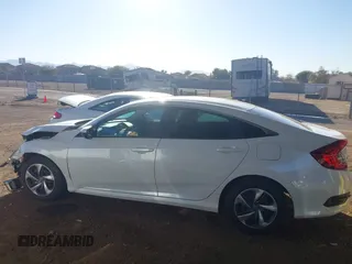 2020 Honda Civic Sedan LX with VIN 2HGFC2F62LH596691, listed as a IAAI auction lot 41507391 with 48,020 mi miles. Bid and sale history available at carsss.com. Image 14.