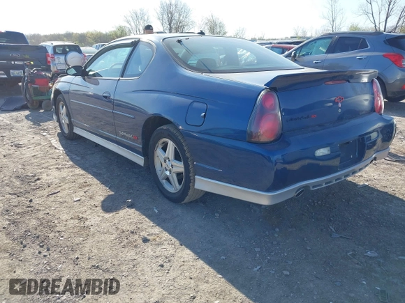 2004 Chevrolet Monte Carlo SS Supercharged with VIN 2G1WZ121349210771, listed as a IAAI auction lot 42112705 with 110,593 mi miles. Bid and sale history available at carsss.com. Image 3.
