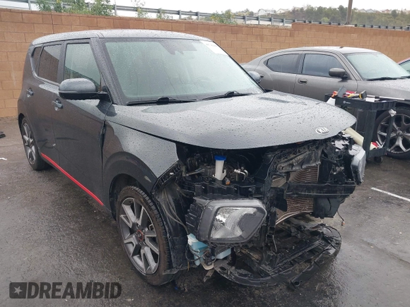 2021 Kia Soul GT-Line with VIN KNDJ63AU0M7791701, listed as a IAAI auction lot 41741468 with 54,715 mi miles and . Bid and sale history available at DreamBid. Image 1.