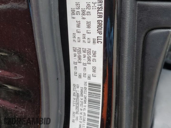 2011 Jeep Grand Cherokee Laredo z VIN 1J4RR4GG2BC662746, wystawiony jako Copart lot #53989845 z przebiegiem 138 402 mil mil oraz Szkoda całkowita • Salvage title. Historia ofert i sprzedaży dostępna na DreamBid. Obrazek 13.