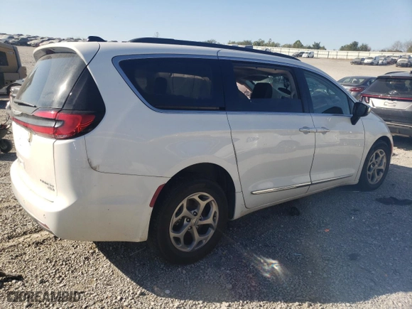 2023 Chrysler Pacifica Limited with VIN 2C4RC3GG7PR600016, listed as a Copart auction lot 74683144 with 74,673 mi miles and Salvage Title. Bid and sale history available at carsss.com. Image 3.