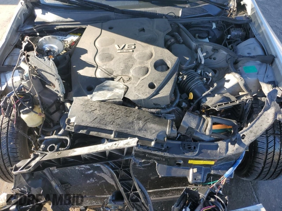 2004 Infiniti G35 w/Leather with VIN JNKCV51E24M614955, listed as a Copart auction lot 46653685 with 187,864 mi miles and Salvage Title. Bid and sale history available at DreamBid. Image 11.