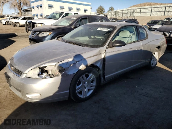 2006 Chevrolet Monte Carlo LT 3.9L with VIN 2G1WK151069275984, listed as a Copart auction lot 86397794 with 270,284 mi miles and Salvage Title. Bid and sale history available at carsss.com. Image 1.