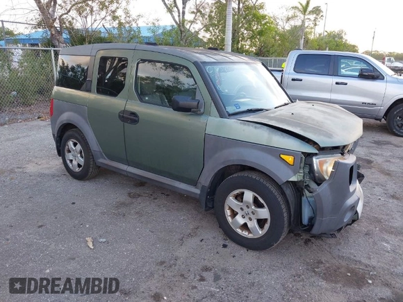 2005 Honda Element EX with VIN 5J6YH28685L033859, listed as a IAAI auction lot 41951199 with 123,344 mi miles and . Bid and sale history available at DreamBid. Image 1.
