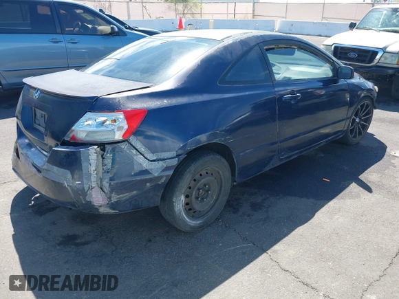 2008 Honda Civic Cpe LX with VIN 2HGFG11698H559120, listed as a IAAI auction lot 42142579 with 161,248 mi miles. Bid and sale history available at carsss.com. Image 4.