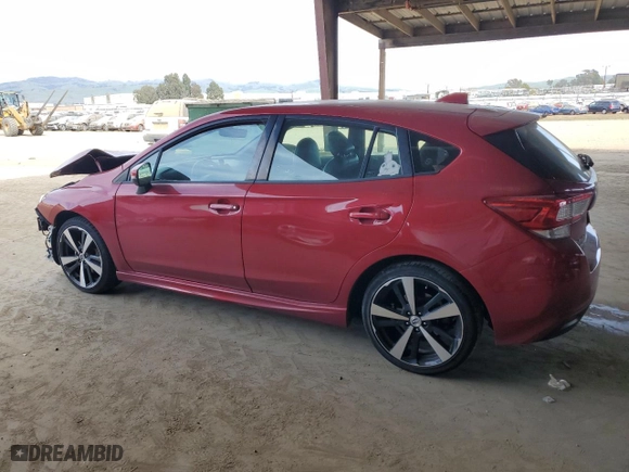 2017 Subaru Impreza Sport with VIN 4S3GTAM63H3727542, listed as a Copart auction lot 48581965 with 123,255 mi miles and Salvage Title. Bid and sale history available at carsss.com. Image 2.