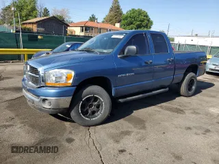 2006 Dodge 1500 SLT z VIN 1D7HU18N66J224332, wystawiony jako Copart lot #62011935 z przebiegiem 152 569 mil mil oraz Czysty tytuł • Clean title. Historia ofert i sprzedaży dostępna na DreamBid. Obrazek 1.