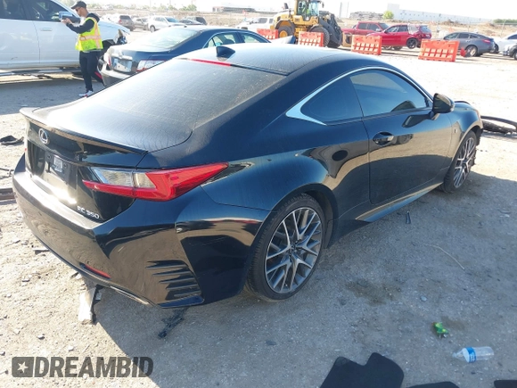 2015 Lexus RC 350 F Sport with VIN JTHHE5BC3F5004742, listed as a IAAI auction lot 42235743 with 108,388 mi miles and . Bid and sale history available at DreamBid. Image 4.