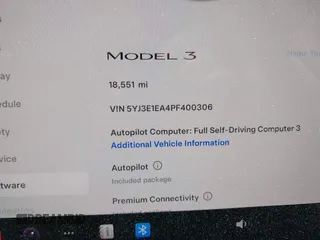 2023 Tesla Model 3 with VIN 5YJ3E1EA4PF400306, listed as a IAAI auction lot 42398603 with 18,551 mi miles and . Bid and sale history available at DreamBid. Image 16.