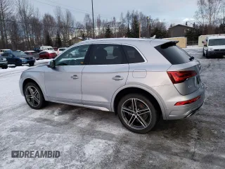2021 Audi Q5 Premium with VIN WA1G2AFY1M2052740, listed as a Copart auction lot 80265554 with 20,943 mi miles and Clean title. Bid and sale history available at DreamBid. Image 2.