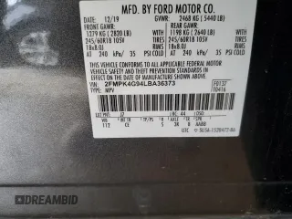 2020 Ford Edge SE z VIN 2FMPK4G94LBA36373, wystawiony jako Copart lot #60404825 z przebiegiem 73 149 mil mil oraz Szkoda całkowita • Salvage title. Historia ofert i sprzedaży dostępna na DreamBid. Obrazek 14.