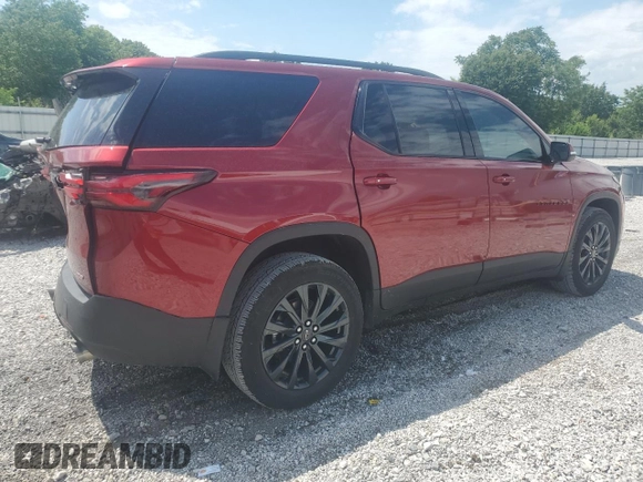 2023 Chevrolet Traverse RS with VIN 1GNEVJKWXPJ343036, listed as a Copart auction lot 57858945 with 16,074 mi miles and Salvage title. Bid and sale history available at DreamBid. Image 3.