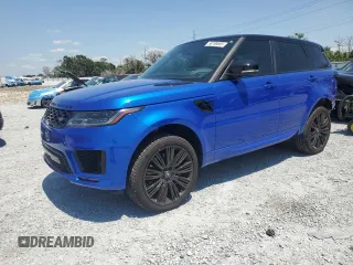 2019 Land Rover Range Rover Sport Dynamic with VIN SALWR2RE0KA848234, listed as a Copart auction lot 58198605 with 86,445 mi miles and Salvage title. Bid and sale history available at DreamBid. Image 1.
