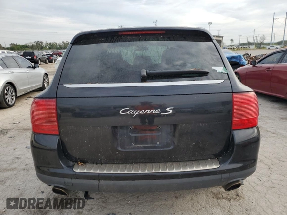 2006 Porsche Cayenne with VIN WP1AA29P76LA21673, listed as a Copart auction lot 78204484 with 0 mi miles and Salvage Title. Bid and sale history available at carsss.com. Image 6.
