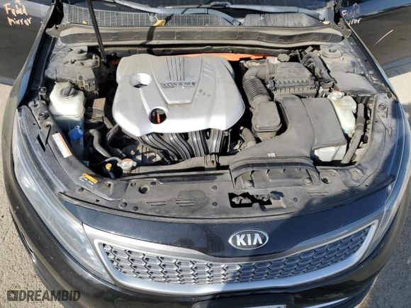 2014 Kia Optima Hybrid LX with VIN KNAGM4AD2E5075138, listed as a Copart auction lot 46283515 with NaN miles and Salvage Title. Bid and sale history available at carsss.com. Image 11.
