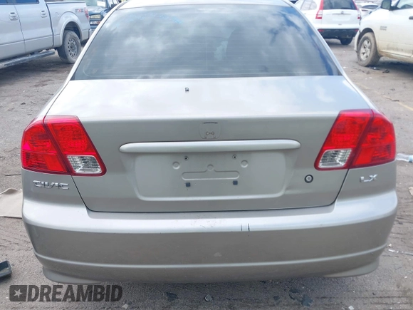 2004 Honda Civic LX with VIN 2HGES16514H534247, listed as a IAAI auction lot 41490749 with 234,838 mi miles and . Bid and sale history available at DreamBid. Image 16.