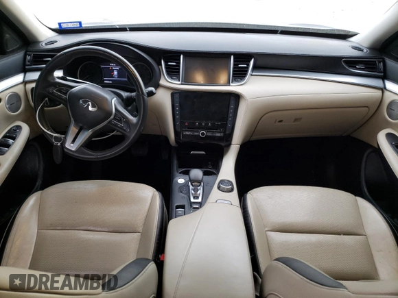 2019 Infiniti QX50 LUXE with VIN 3PCAJ5M13KF131378, listed as a Copart auction lot 45098693 with 47,933 mi miles. Bid and sale history available at carsss.com. Image 8.