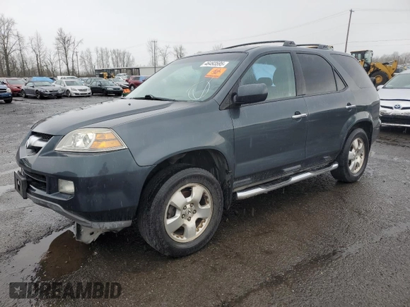 2005 Acura MDX with VIN 2HNYD18295H512436, listed as a Copart auction lot 46493595 with 0 mi miles and Salvage Title. Bid and sale history available at carsss.com. Image 1.