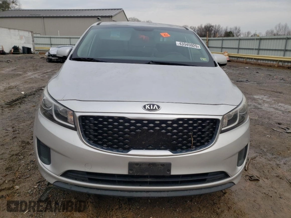 2016 Kia Sedona L with VIN KNDMA5C10G6150066, listed as a Copart auction lot 43345925 with 135,660 mi miles and Salvage Title. Bid and sale history available at carsss.com. Image 5.