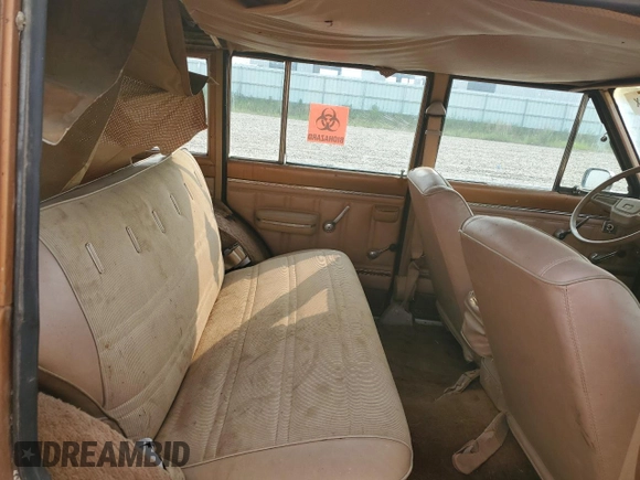 1978 Jeep Grand Wagoneer with VIN J8A15NP140162, listed as a Copart auction lot 58870415 with 45,616 mi miles and Clean title. Bid and sale history available at DreamBid. Image 11.