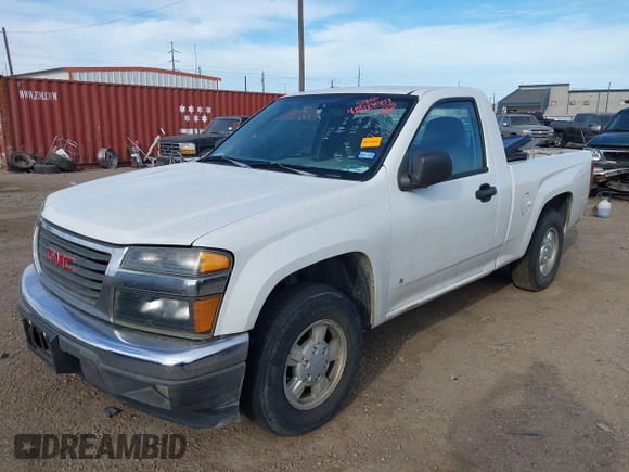 2007 GMC Canyon SL with VIN 1GTCS149178176475, listed as a IAAI auction lot 41803507 with 92,172 mi miles. Bid and sale history available at carsss.com. Image 2.