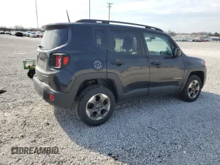 2017 Jeep Renegade Sport with VIN ZACCJBAB7HPF40134, listed as a Copart auction lot 48661955 with 127,338 mi miles and Salvage Title. Bid and sale history available at carsss.com. Image 3.