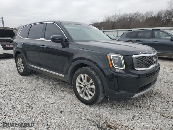 2020 Kia Telluride LX with VIN 5XYP24HCXLG079786, listed as a Copart auction lot 43041695 with 112,307 mi miles and Salvage Title. Bid and sale history available at carsss.com. Image 4.