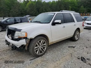 2015 Ford Expedition Limited with VIN 1FMJU2AT6FEF01530, listed as a Copart auction lot 53727315 with 166,641 mi miles and Salvage title. Bid and sale history available at DreamBid. Image 1.
