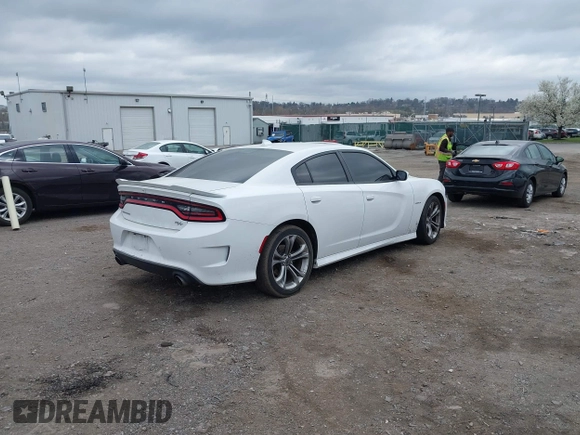 2020 Dodge Charger R/T with VIN 2C3CDXCT5LH197848, listed as a IAAI auction lot 41918921 with 57,036 mi miles and . Bid and sale history available at DreamBid. Image 4.