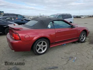 2003 Ford Mustang GT Deluxe with VIN 1FAFP45X13F412731, listed as a Copart auction lot 43479025 with 196,519 mi miles and Salvage Title. Bid and sale history available at carsss.com. Image 3.