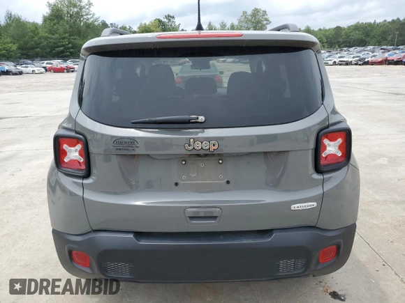 2020 Jeep Renegade Latitude with VIN ZACNJABB9LPL76621, listed as a Copart auction lot 59184145 with 27,827 mi miles and Clean title. Bid and sale history available at DreamBid. Image 6.