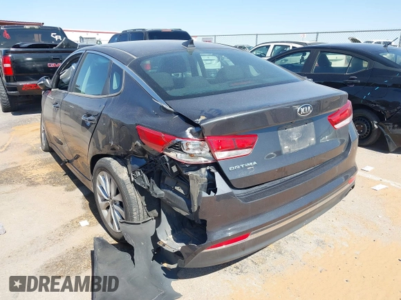 2017 Kia Optima LX with VIN 5XXGT4L3XHG162392, listed as a IAAI auction lot 42190491 with 109,566 mi miles and . Bid and sale history available at DreamBid. Image 3.