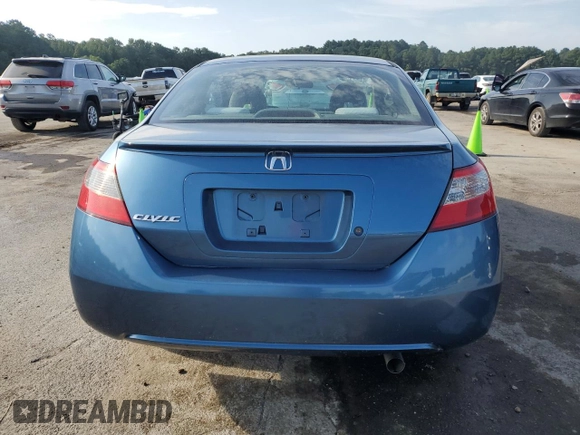 2009 Honda Civic Cpe LX with VIN 2HGFG126X9H518009, listed as a Copart auction lot 62958804 with 62,229 mi miles and Salvage Title. Bid and sale history available at carsss.com. Image 6.