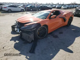 2022 Chevrolet Corvette 3LT with VIN 1G1YC3D47N5101211, listed as a Copart auction lot 45196993 with 2,165 mi miles. Bid and sale history available at carsss.com. Image 1.