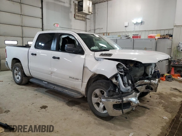 2022 Ram 1500 Tradesman with VIN 1C6SRFGT3NN365775, listed as a Copart auction lot 68346614 with 87,999 mi miles and Salvage title. Bid and sale history available at DreamBid. Image 4.