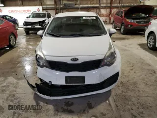 2014 Kia Rio LX with VIN KNADM4A32E6382362, listed as a Copart auction lot 46635005 with 126,907 mi miles and Salvage Title. Bid and sale history available at DreamBid. Image 5.
