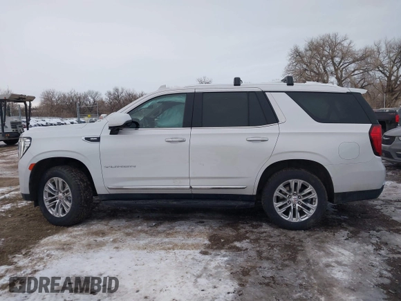 2022 GMC Yukon SLT with VIN 1GKS2BKD7NR137250, listed as a IAAI auction lot 41254455 with 38,213 mi miles. Bid and sale history available at carsss.com. Image 14.