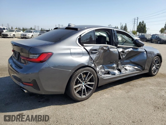 2021 BMW 3 Series 330i with VIN 3MW5R1J06M8C07274, listed as a Copart auction lot 58396505 with Not provided miles and Salvage title. Bid and sale history available at DreamBid. Image 3.