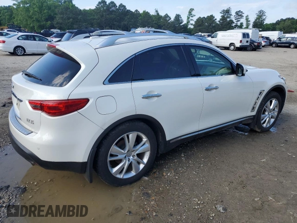 2012 Infiniti FX with VIN JN8AS1MWXCM155966, listed as a Copart auction lot 55132465 with 115,802 mi miles and Salvage title. Bid and sale history available at DreamBid. Image 3.