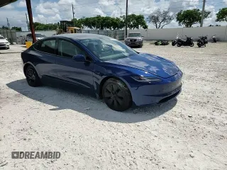 2025 Tesla Model 3 Long Range with VIN 5YJ3E1EBXSF941345, listed as a Copart auction lot 60229865 with 1,711 mi miles and Salvage title. Bid and sale history available at DreamBid. Image 13.