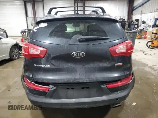 2011 Kia Sportage SX with VIN KNDPCCA69B7114437, listed as a Copart auction lot 44776805 with 221,806 mi miles and Salvage Title. Bid and sale history available at carsss.com. Image 6.