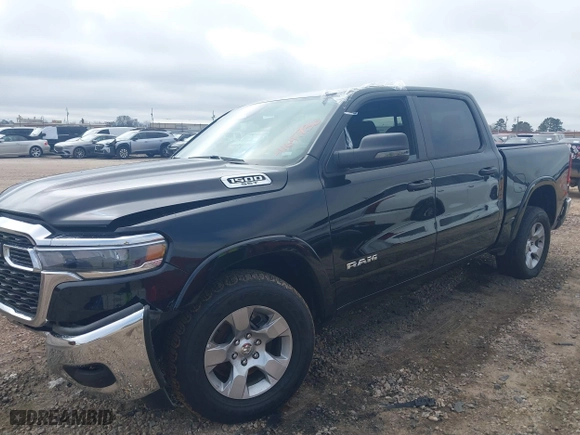 2025 Ram 1500 Big Horn with VIN 1C6SRFFP6SN581037, listed as a IAAI auction lot 41647736 with 12,080 mi miles. Bid and sale history available at carsss.com. Image 16.