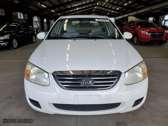 2008 Kia Spectra EX with VIN KNAFE121185494050, listed as a Copart auction lot 68599644 with 165,610 mi miles and Clean Title. Bid and sale history available at carsss.com. Image 5.