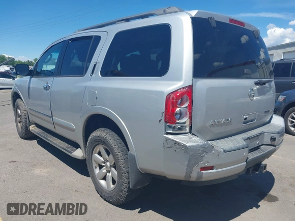 2009 Nissan Armada LE z VIN 5N1BA08C09N601876, wystawiony jako IAAI lot #42196727 z przebiegiem 247 253 mil mil oraz . Historia ofert i sprzedaży dostępna na DreamBid. Obrazek 3.