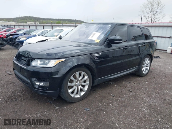 2016 Land Rover Range Rover Sport V6 Diesel HSE with VIN SALWR2KFXGA583834, listed as a IAAI auction lot 41882049 with 123,235 mi miles. Bid and sale history available at carsss.com. Image 18.