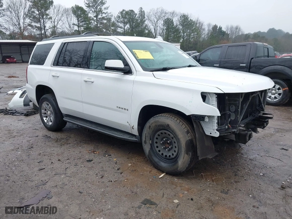 2017 Chevrolet Tahoe LS with VIN 1GNSCAKC3HR265961, listed as a IAAI auction lot 41426651 with 117,331 mi miles. Bid and sale history available at carsss.com. Image 1.